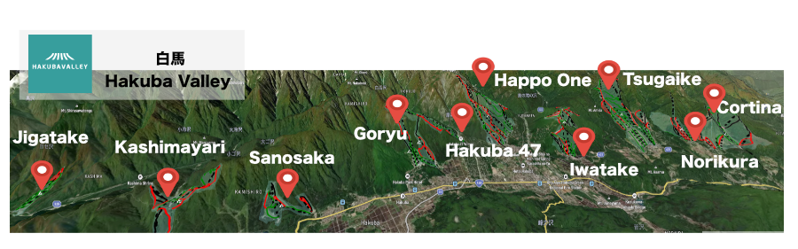 Hakuba Valley - Japan Ski Resorts Map